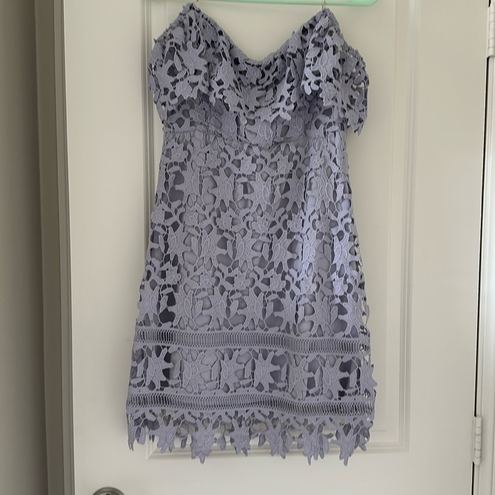 ASTR off shoulder lilac lace